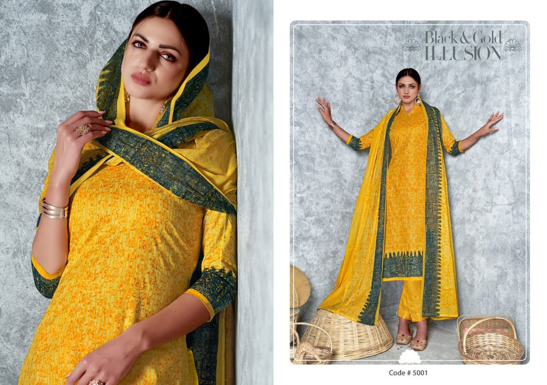 Vaibhav Pashmina 5 Daily Wear Wholesale Printed Cotton Dress Material
